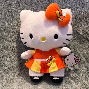 Hello Kitty Plush with Candy Corn dress Halloween edition